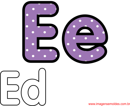Moldes da letra E, Buchstabe E Vorlagen, Plantillas de letra E, Letter E templates