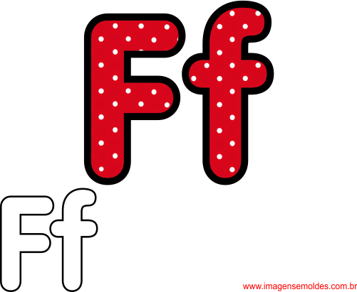 Moldes da letra F, Buchstabe f Vorlagen, Plantillas de letra f, Letter f templates
