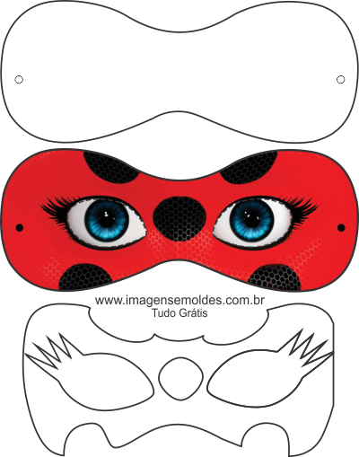 Molde Máscara Ladybug Molde Arquivo de Corte, Ladybug Mask Template Cut File Template, Marienkäfer-Masken-Schablonen-Schnitt-Dateivorlage, Plantilla de máscara de mariquita Plantilla de archivo cortado