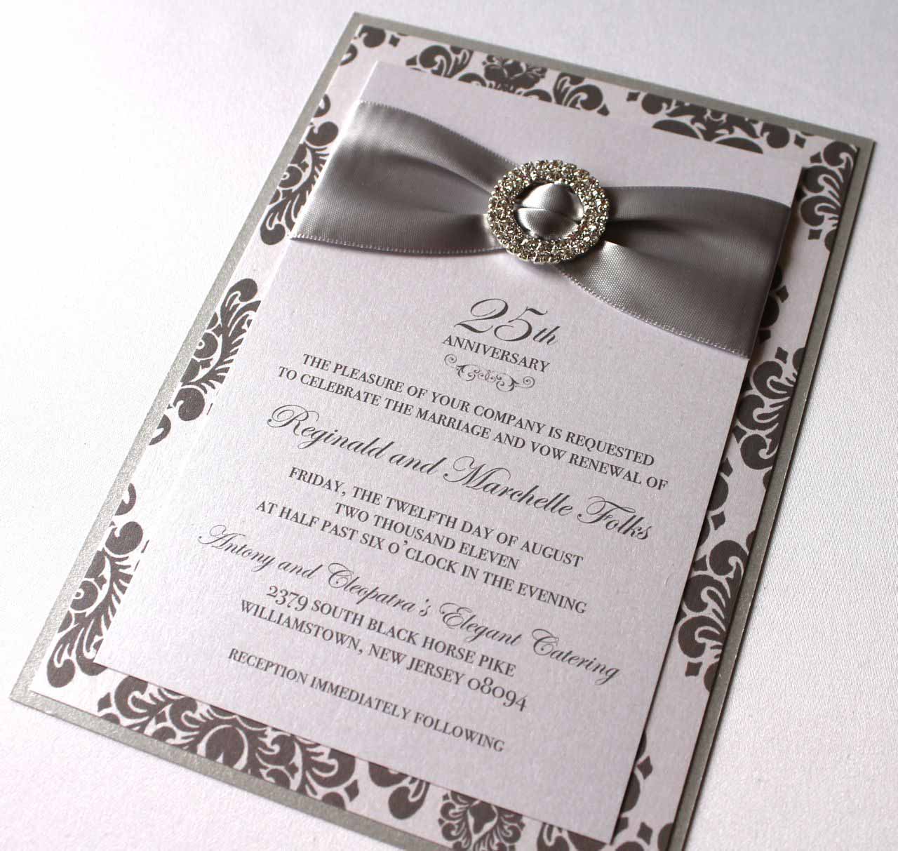convite para bodas de prata