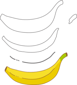Molde De Banana Para Feltro EVA E Artesanatos