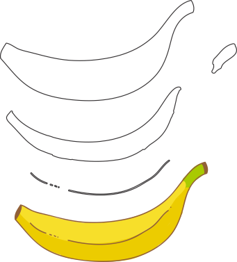 Molde de Banana para EVA - Feltro e Artesanatos1.1