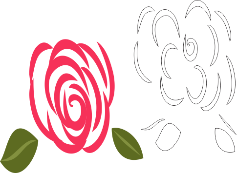 Molde de flor para feltro - eva e artesanatos