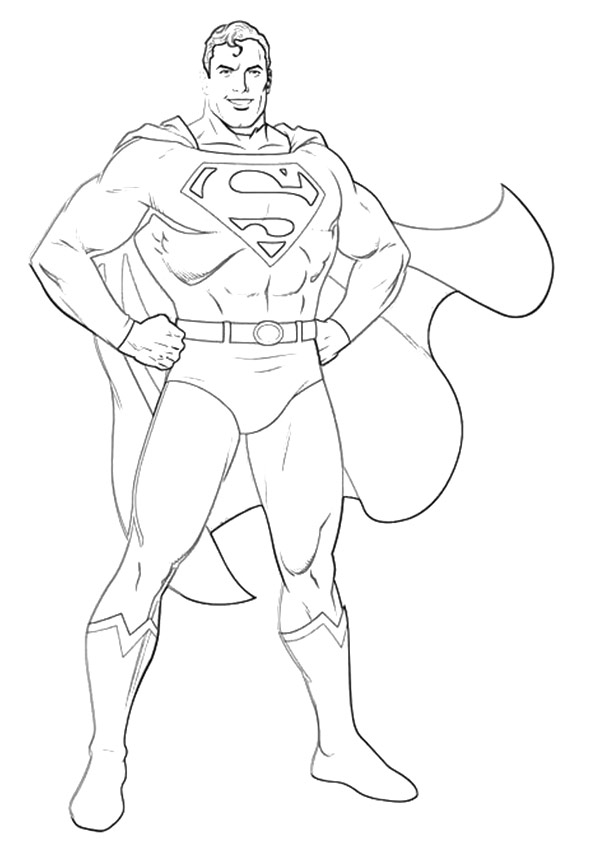Desenhos Para Colorir Superman Super Homem Para Impri