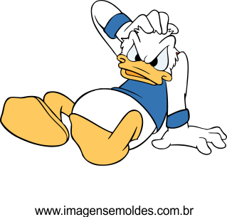 Pato Donald vetorizado 10 - Imagens Vetorizadas
