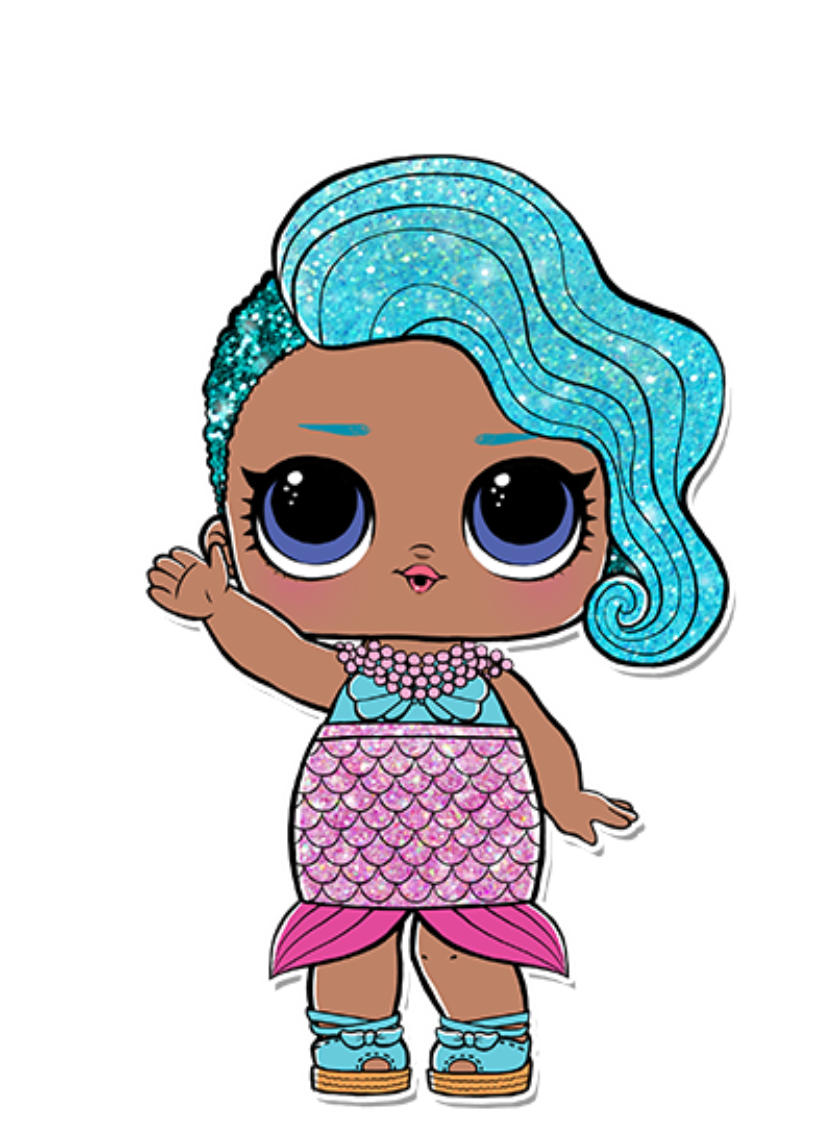 Bonecas LOL - Serie 2 The Glitterati - Splash Queen PNG | Lol dolls