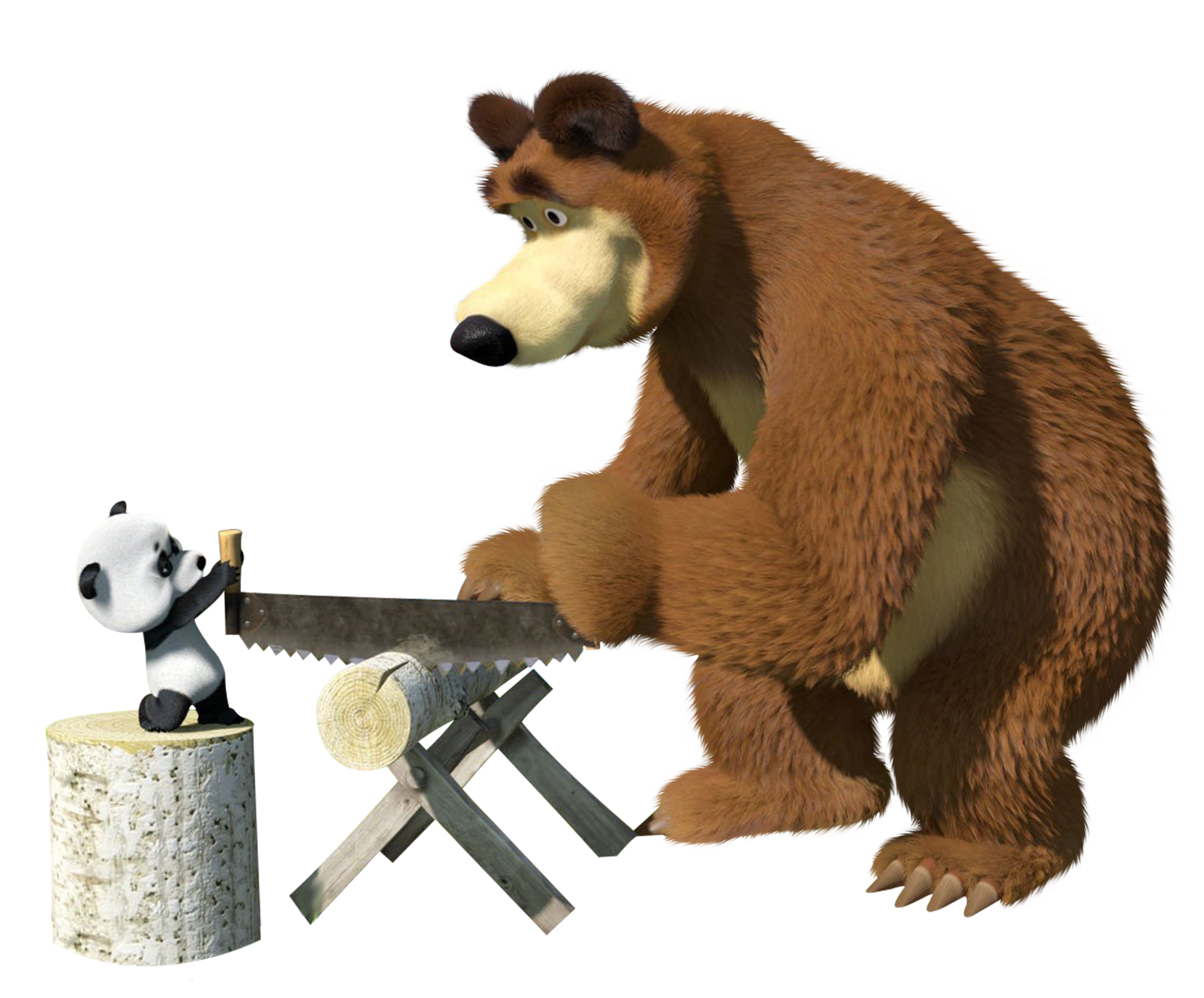 Figura Masha e o Urso PNG - Urso com pote de geléia em PNG