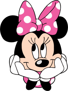 Turma do Mickey - Minnie Rosa Rosto 2