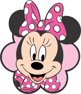 Turma do Mickey - Minnie Rosa Rosto Png