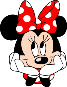 Turma do Mickey - Minnie Vermelha Rosto