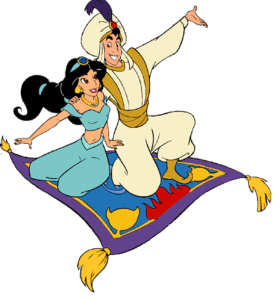 Aladdin - Aladdin e Jasmine PNG