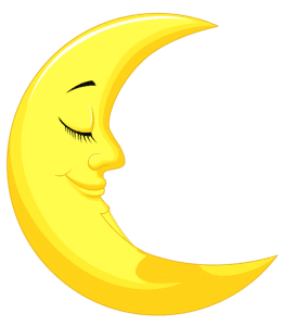 Imagem Lua - Lua Crescente Dormindo 2 