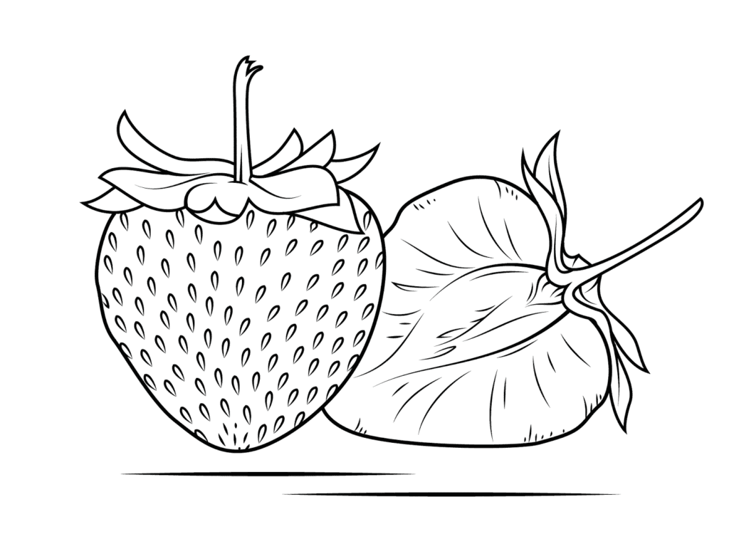 Desenhos De Morango Para Colorir