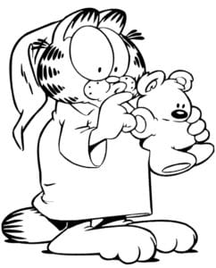 Desenhos Do Garfield Para Colorir