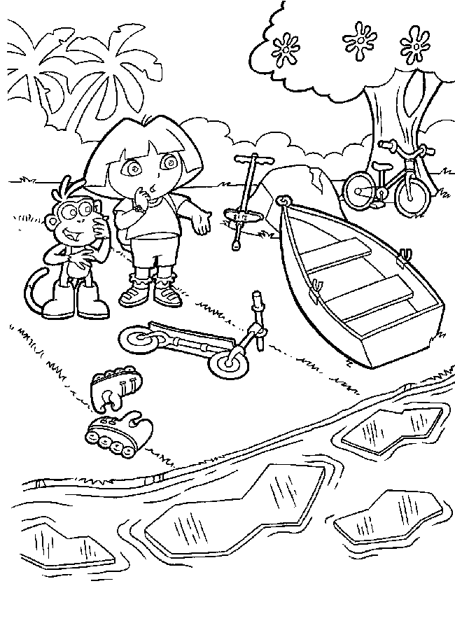 Desenhos Da Dora A Aventureira Para Colorir