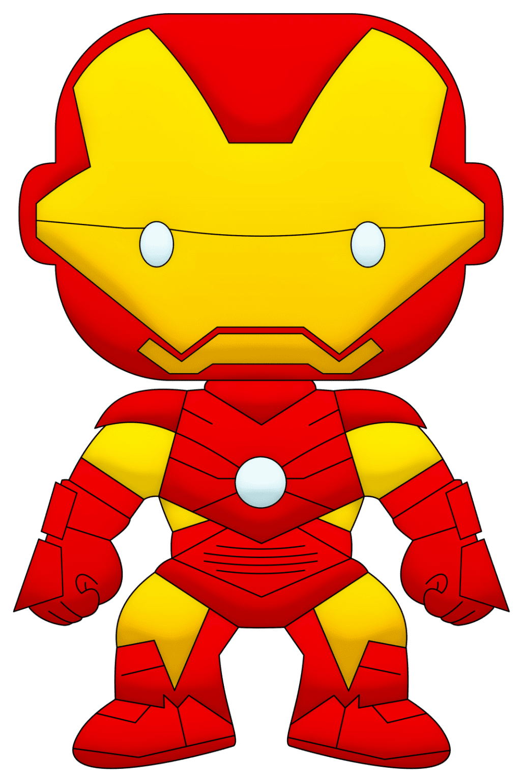 Desenho Iron Man Cute Homem De Ferro PNG