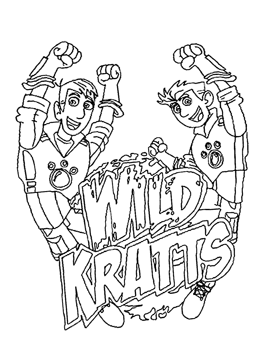 Desenho De Os Manos Kratts Se Divertindo Para Colorir