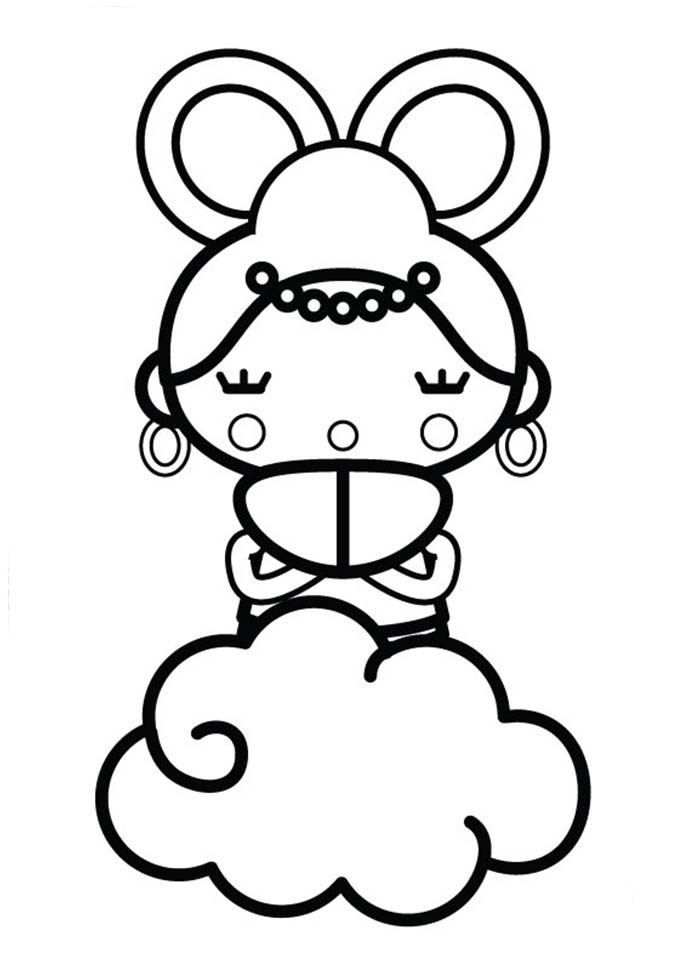 Desenho De Pucca Cigana Para Colorir