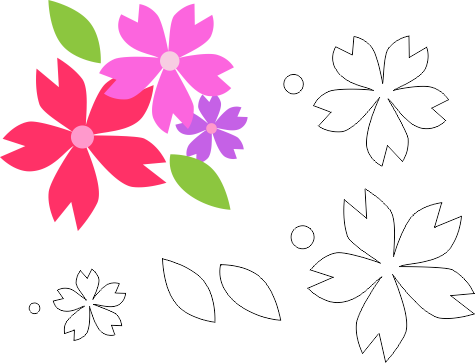 Molde de Flor para EVA - Feltro e artesanatos