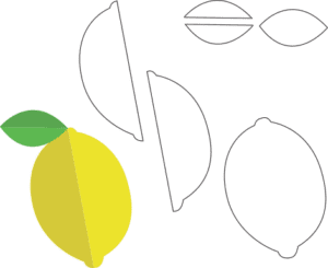 Molde de Limão para EVA - Feltro e Artesanatos1