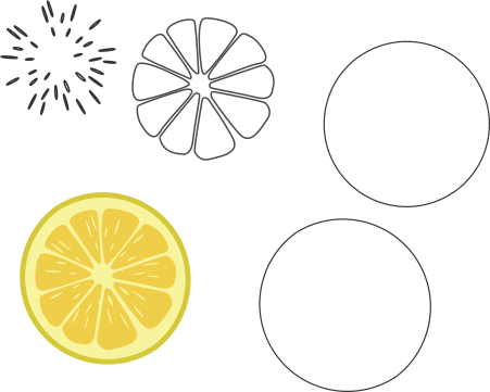 Molde de Limão para EVA - Feltro e Artesanatos1.1