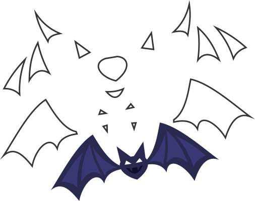 Molde de morcego para eva - feltro e artesanatos