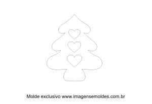 Molde Natal - Árvore - Moldes de Feltro - EVA e Artesanato -