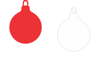 Arquivos imagem de molde natal - bola vermelha para Feltro – EVA e  Artesanato -