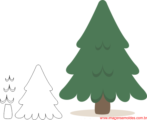 Arquivos Molde de Natal Para . Feltro e Artesanato – pinheiro -