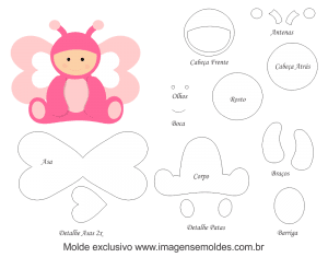Tierbabyform, Baby Animal Mold, Molde de Animais bebé, molde de animal baby borboleta