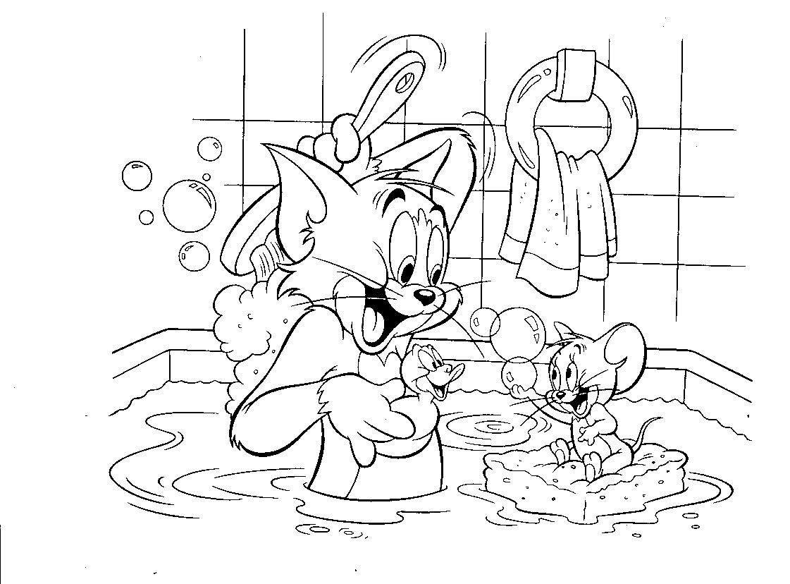 Desenhos para Colorir da Disney - Tom and Jerry - Brinquedos de Papel
