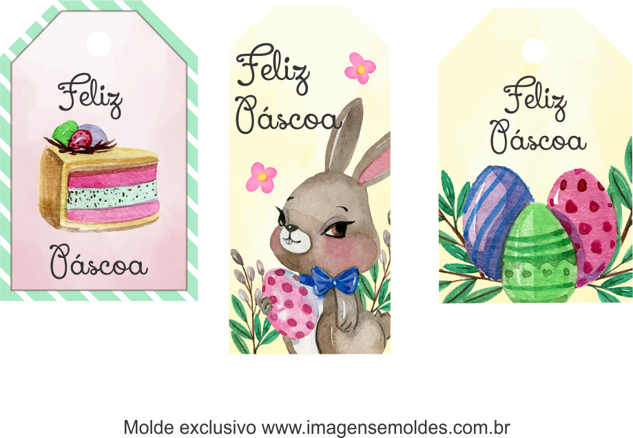 Tags Grátis Páscoa para Imprimir 8, Ostern-Tag-Vorlage, easter tag template, plantilla de etiqueta de Pascua