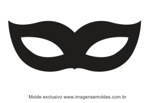 Molde de Carnaval - Máscara 10 - Molde para EVA - Feltro, Karnevalsmaskenform, Karnevalsmaskenform, enmascarar carnaval