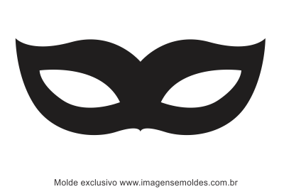Molde de Carnaval - Máscara 10 - Molde para EVA - Feltro