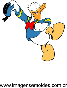 Pato Donald vetorizado 03 - Imagem Pato Donald Vetorizado
