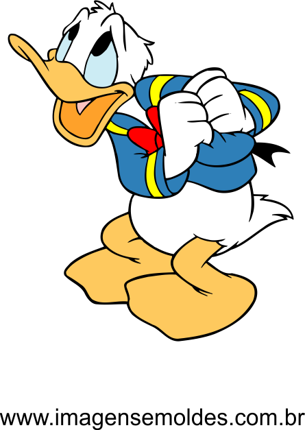 Pato Donald vetorizado 04 - Imagem Vetorizada