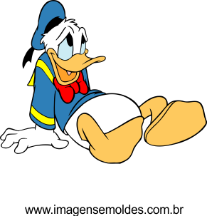 Pato Donald vetorizado 06 - Imagens Vetorizadas