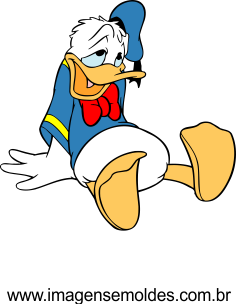 Pato Donald vetorizado 11 - Imagens Vetorizadas