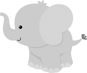 Imagem de Bichinhos e Animais - Elefante - Personalizados
