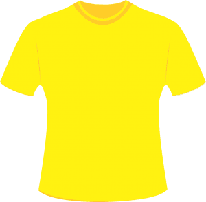 Mockup Camiseta Amarela Editável
