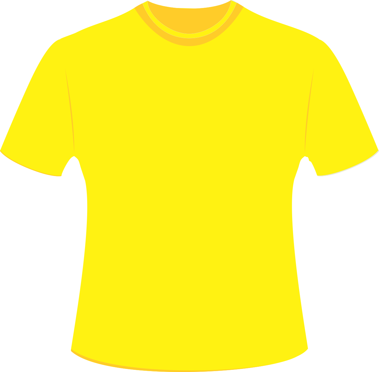 Mockup Camiseta Amarela Editável