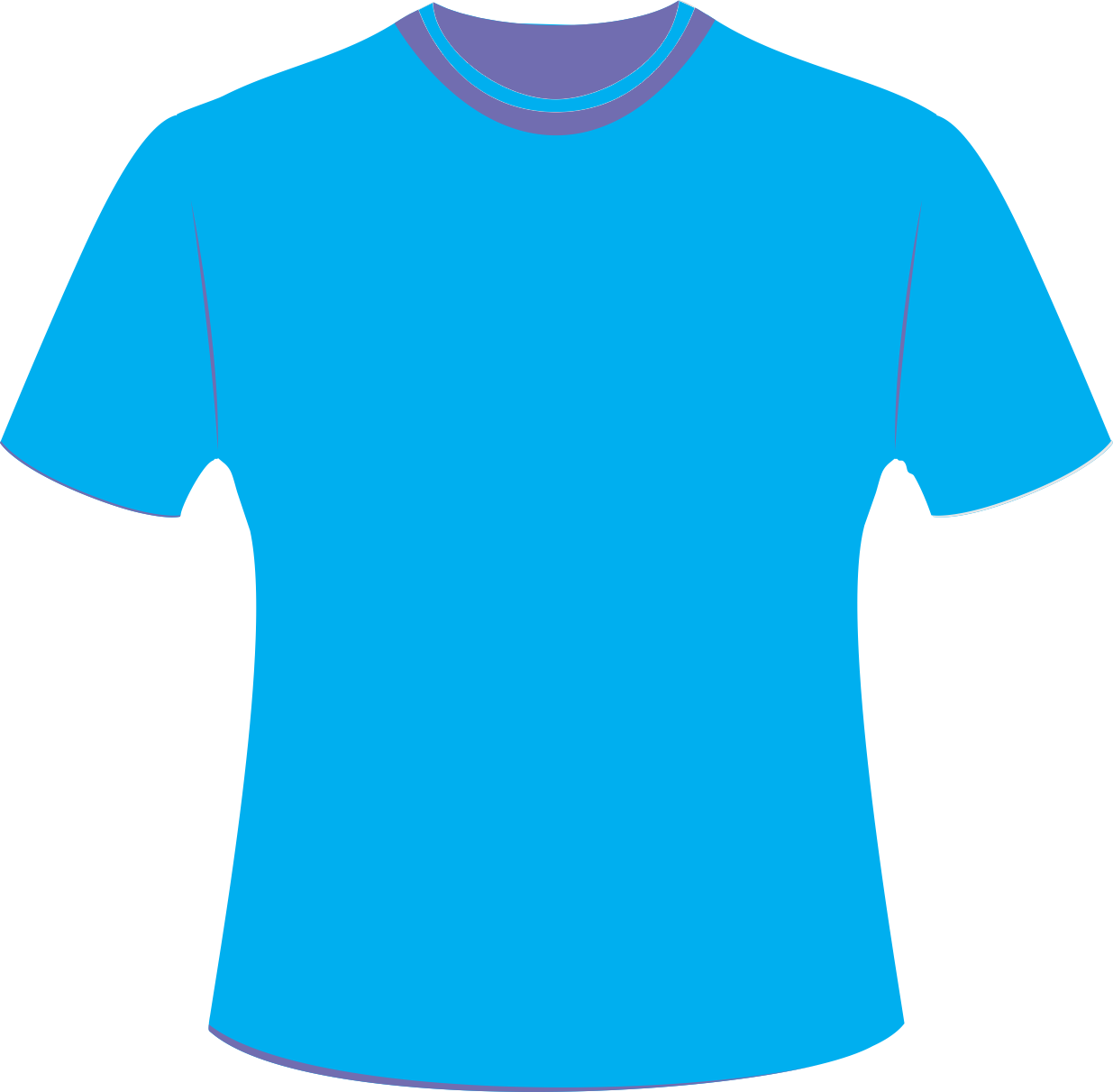 Mockup Camiseta Azul Editável