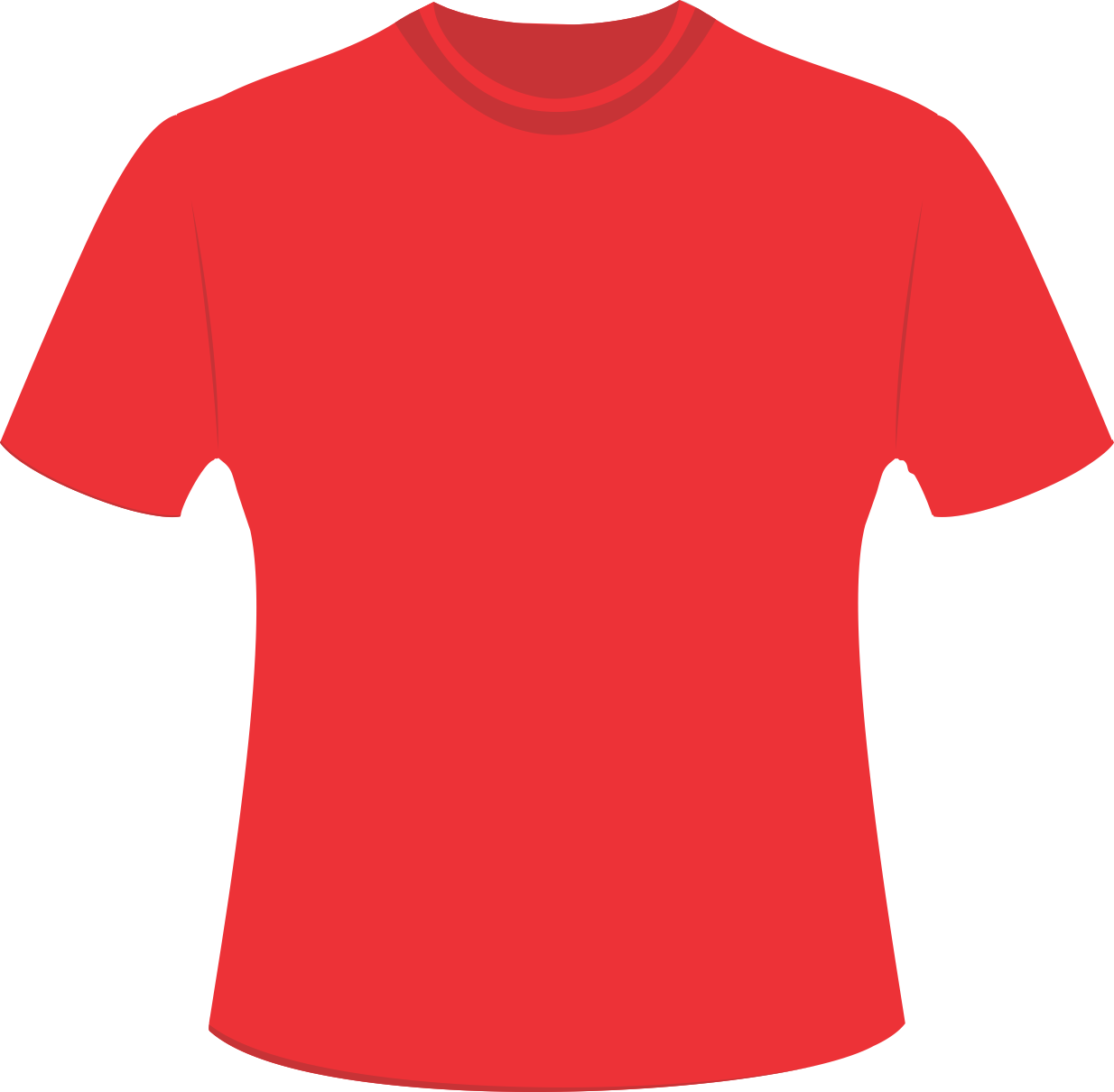 Mockup Camiseta Vermelha Editável