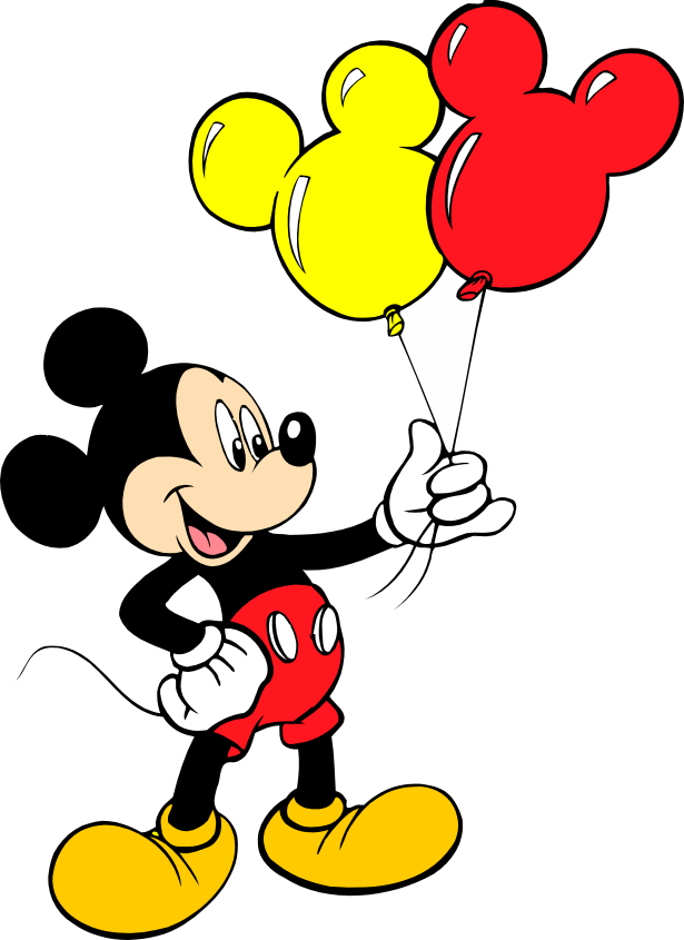Turma do Mickey - Mickey com Balões Png