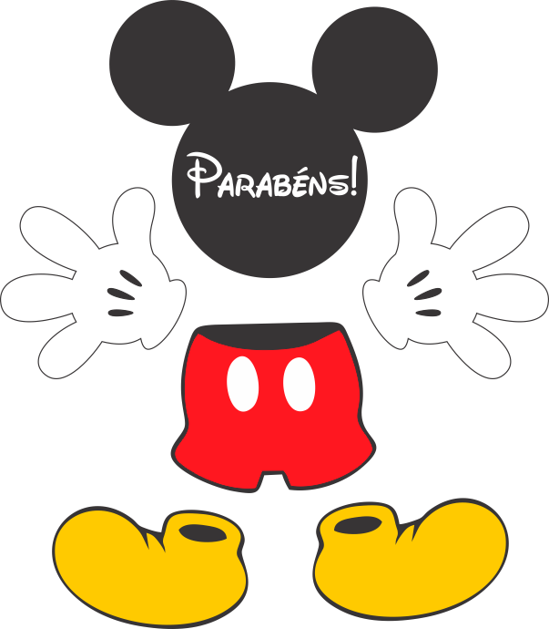 Turma do Mickey Mikey para Tubete Personalizado