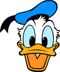 Turma do Mickey - Pato Donald Rosto 