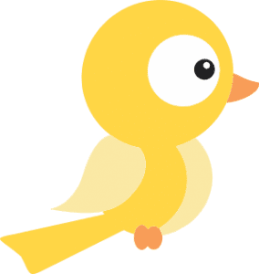 Branca de Neve Cut -Pássaro Amarelo
