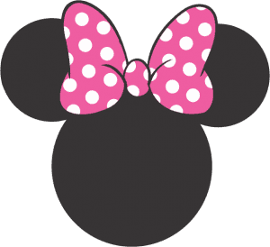 Turma do Mickey - Cabeça Minnie Rosa