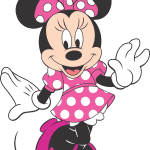 Turma Do Mickey Cabeca Minnie Rosa Png Imagens E Moldes Com Br