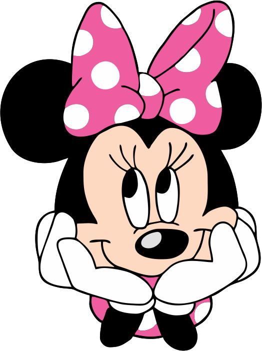 Turma do Mickey - Minnie Rosa Rosto 2